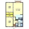 グリーンセゾンＡ棟 2LDKの間取り