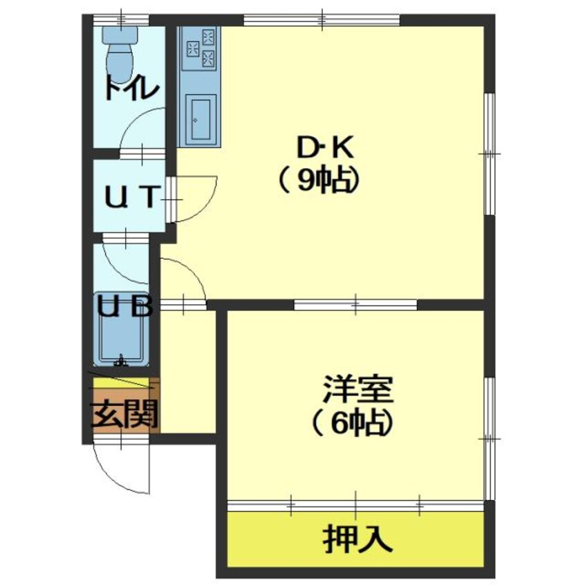 間取図 ハイブローム八幡