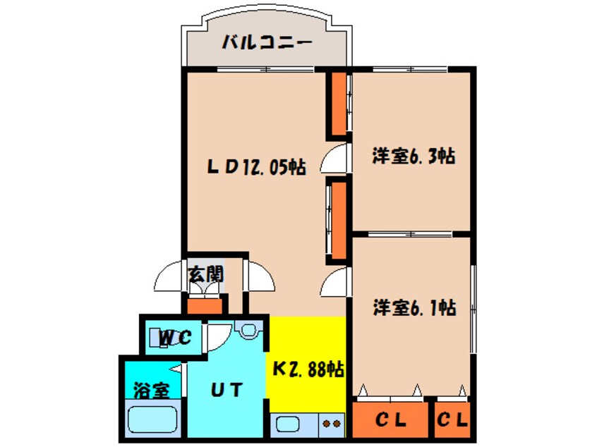 間取図 ルーエ・シュロス