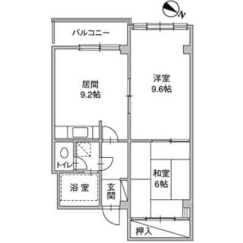 間取図 コーポフカボリ