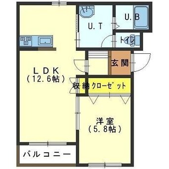 間取図 メゾンパティオ亀田本町