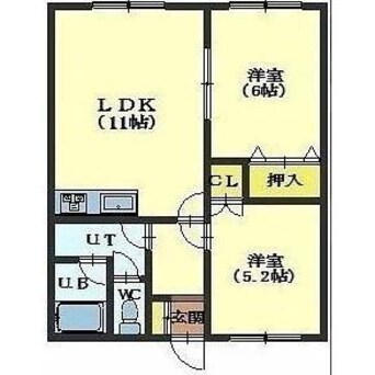 間取図 ハッピーハイツ
