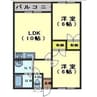 プロスパ 2LDKの間取り