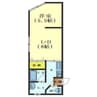 VILLA ANGEL 1LDKの間取り