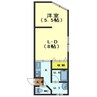 VILLA ANGEL 1LDKの間取り