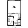 VILLA ANGEL 1Kの間取り