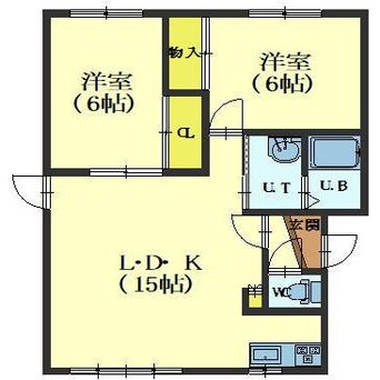 間取図 コーポ赤松Ⅱ