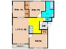 パティオ美原Ａ 3LDKの間取り