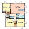 ルミナ・パピィK 3LDKの間取り