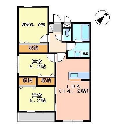 間取り図 メゾン・ド・キャルム