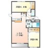 ファインルミナス・COCO 2LDKの間取り