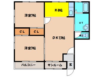 間取図 フォレストパークβ館