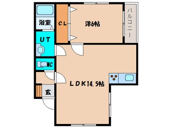 間取図 コーポのばら
