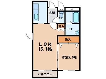 間取図 キャッスル神山