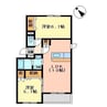 レジデンスプリンシパル 2LDKの間取り