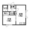 ローズヒルⅢ 1LDKの間取り