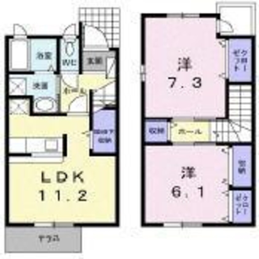 間取図 ソレアードメゾ