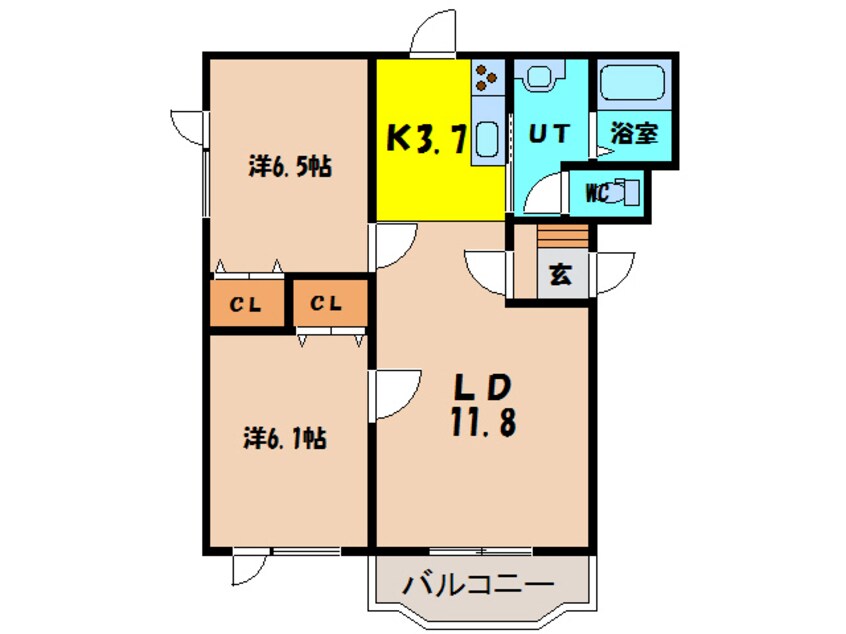 間取図 ウエルライフ美原