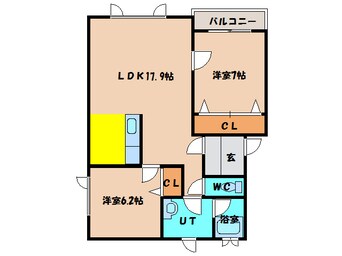 間取図 セピア七重浜Ⅱ