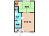 プレジデントⅡ 1DKの間取り