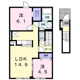 間取図 リバーサイドフィオーレ