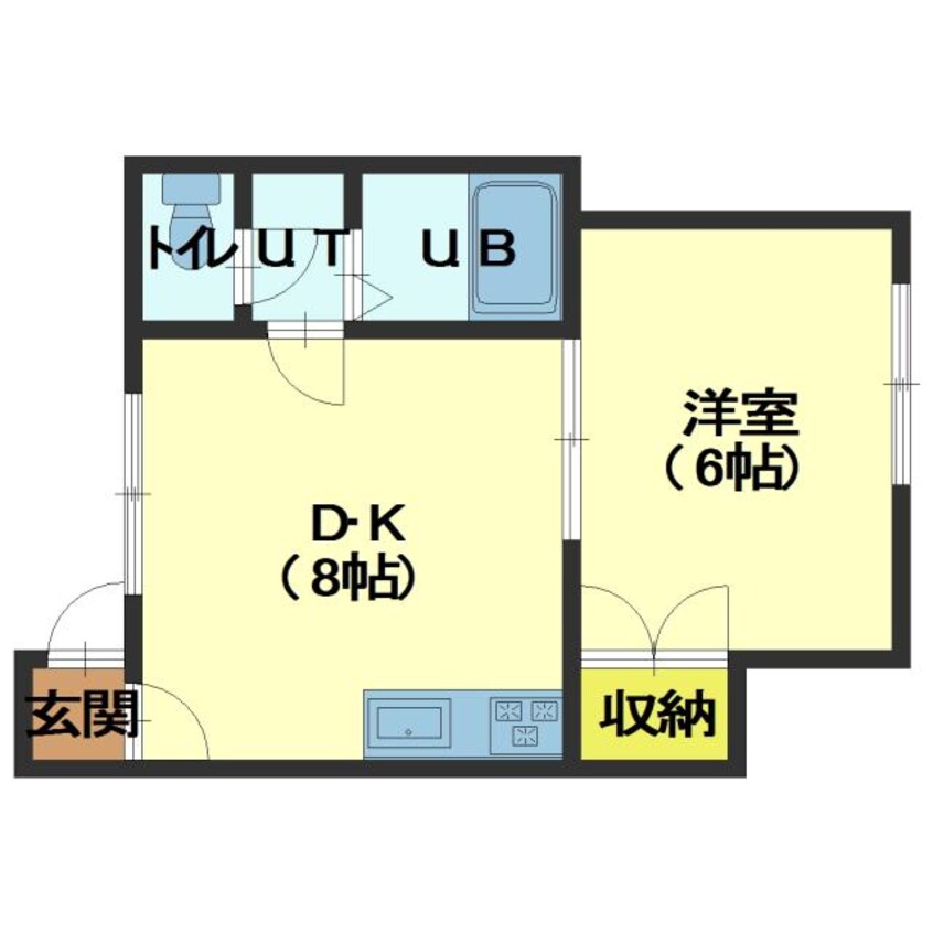 間取図 ハイツ駒場