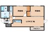 Premier Second 2LDKの間取り