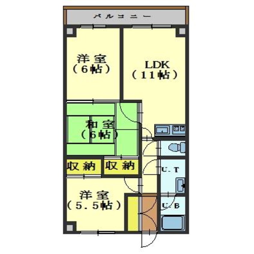 間取図 第１シャトウはまなす