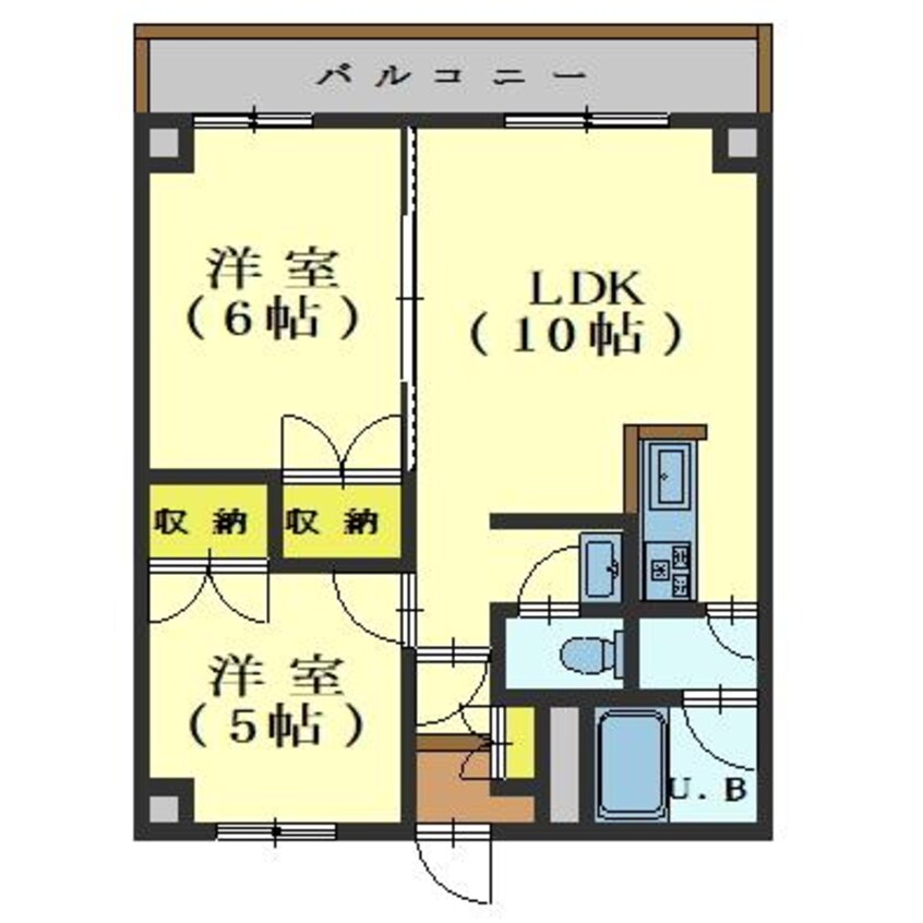 間取図 第２シャトウはまなす