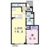 メゾンＫＴ13号館 1LDKの間取り
