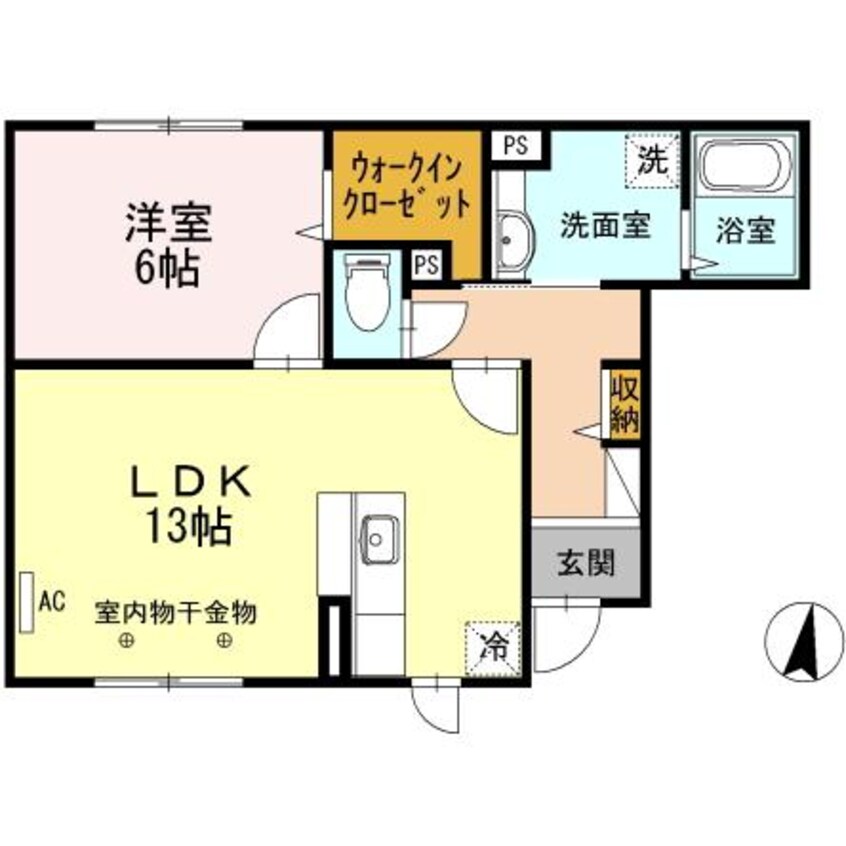 間取図 サンモール桔梗