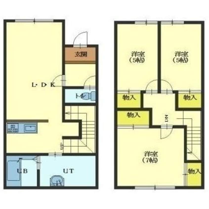 間取図 グランツ富岡