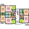 ペラッツィ松陰 1LDKの間取り