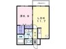 ヴォール中島 1LDKの間取り