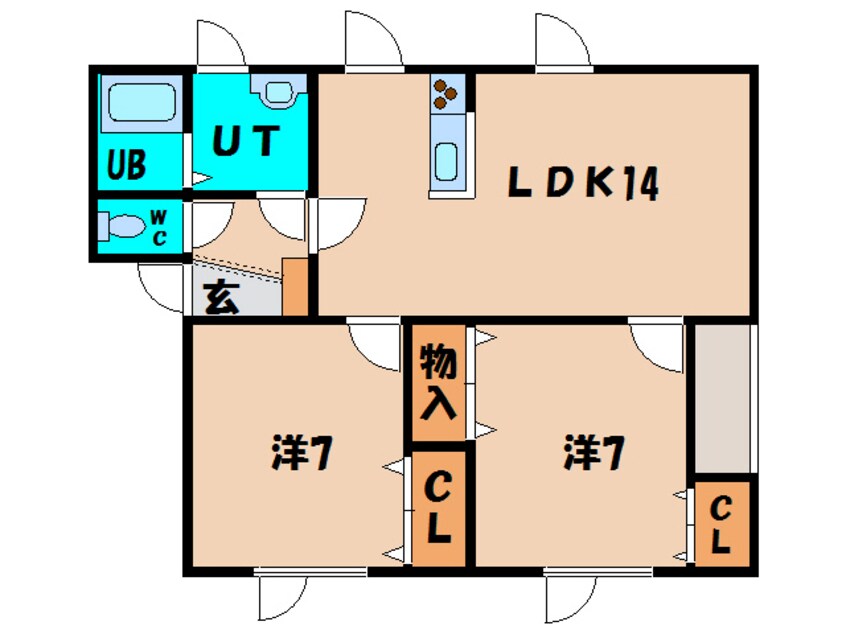 間取図 グランデール東浜