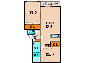 間取図 ル・シャルールレジェⅡ