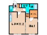 ファミーユ・さくら 1LDKの間取り