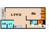 リコマテス 1LDKの間取り
