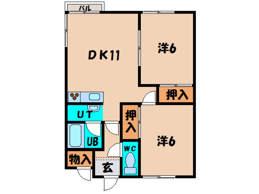 間取図 白石アパート