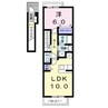 グロリアス　カーサ本町 1LDKの間取り