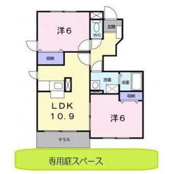 間取図 プレジール桔梗