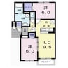 ファーストレジデンス 2LDKの間取り