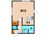 イーグル美原 1Kの間取り