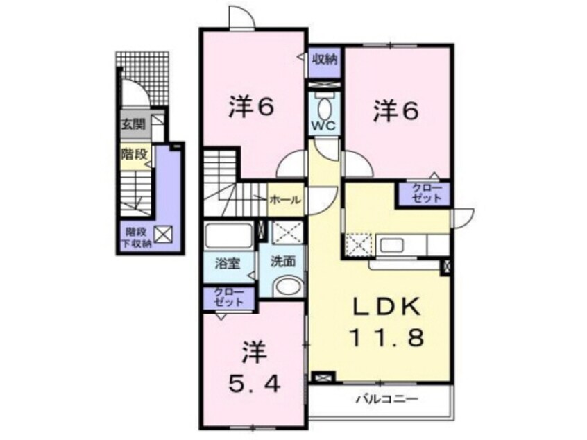 間取図 アップヒルズⅡ