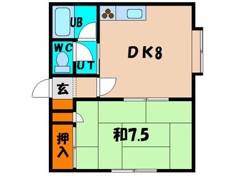 間取図 グリーンカーサフジ