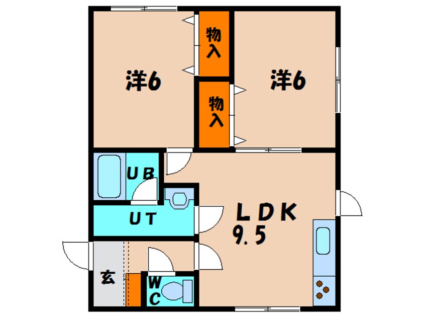 間取図 パオス久根別