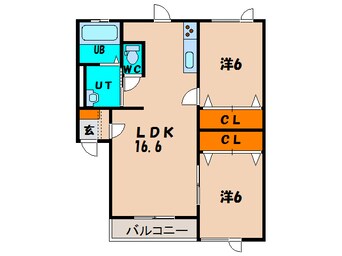 間取図 アンソレイユ