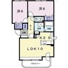 アビタシオン 2LDKの間取り