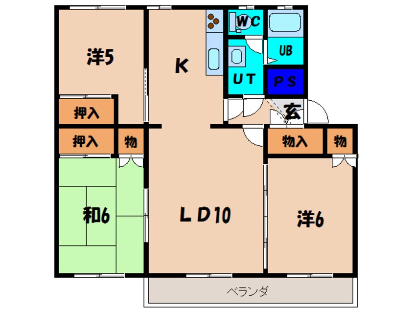 間取図 テレパレス函館吉川