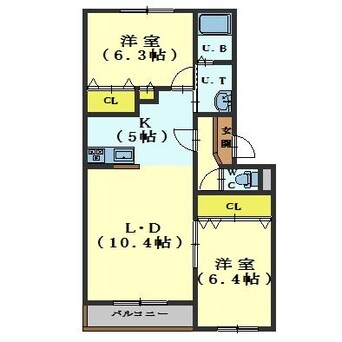 間取図 ヴァンクレールⅢ